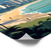 Honolulu, Hawaii: Travel Vintage Poster (Hoek)