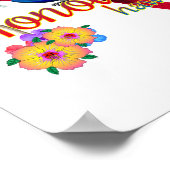 Honolulu Hawaii Tropical Parrot Poster (Hoek)