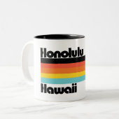  Honolulu Hawaii Tweekleurige Koffiemok (Voorkant links)