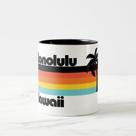  Honolulu Hawaii Tweekleurige Koffiemok (Center)