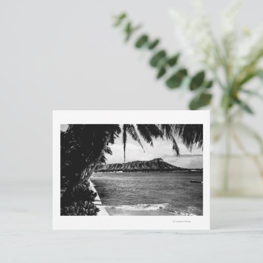 Honolulu, Hawaii - Uitzicht van Diamond Head Briefkaart (Staand voorkant)