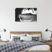 Honolulu, Hawaii - Uitzicht van Diamond Head Canvas Afdruk (Insitu (Slaapkamer))