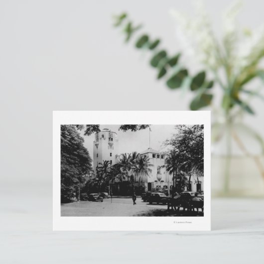 Honolulu, Hawaii - Uitzicht van het stadhuis Briefkaart (Staand voorkant)