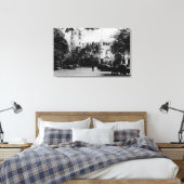 Honolulu, Hawaii - Uitzicht van het stadhuis Canvas Afdruk (Insitu (Slaapkamer))