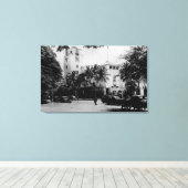 Honolulu, Hawaii - Uitzicht van het stadhuis Canvas Afdruk (Insitu (Houten vloer))