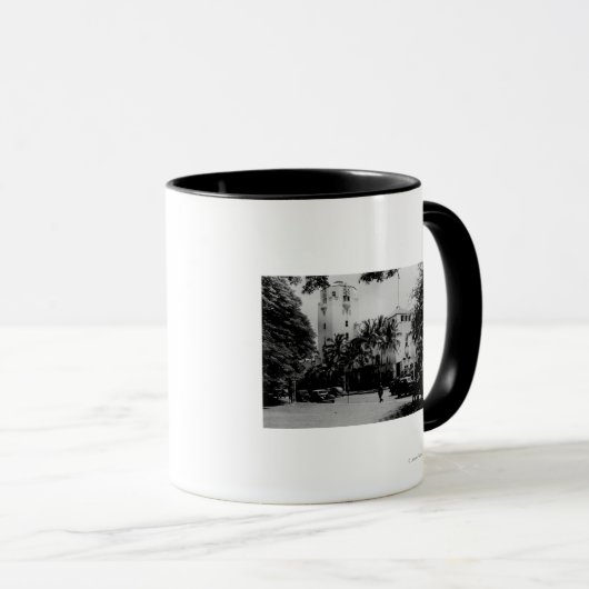 Honolulu, Hawaii - Uitzicht van het stadhuis Mok (Voorkant rechts)