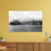 Honolulu, Hawaii - Uitzicht van Honolulu Canvas Afdruk (Insitu (Woonkamer))