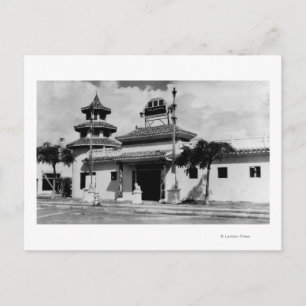 Honolulu, Hawaii - Uitzicht van Lau Yee Chai Briefkaart