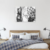 Honolulu, Hawaii - Uitzicht van Waikiki Beach Canvas Afdruk (Insitu (Slaapkamer))