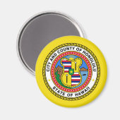 Honolulu, Hawaii, Verenigde Staten Magneet (Voorkant / Achterkant)