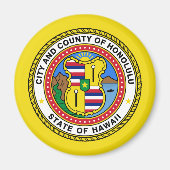 Honolulu, Hawaii, Verenigde Staten Magneet (Voorkant)