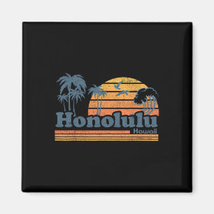Honolulu Hawaii Vintage Strand Surfen 70s Retro Ha Magneet