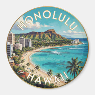 Honolulu Hawaii Waikiki Beach Reis Magneet