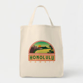Honolulu Hawaii Waikiki Canvas tas (Voorkant)