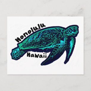 Honolulu Hawaii zee schildpad Briefkaart