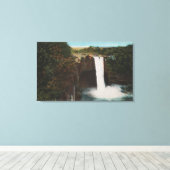 Honolulu, HI - Uitzicht van regenboogHerfsten Canvas Afdruk (Insitu (Houten vloer))