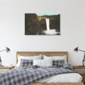 Honolulu, HI - Uitzicht van regenboogHerfsten Canvas Afdruk (Insitu (Slaapkamer))