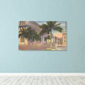 Honolulu, HIView of Bishop St.Honolulu, HI Canvas Afdruk (Insitu (Houten vloer))