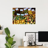 Honolulu-markt voor fruit poster (Thuiskantoor)