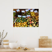Honolulu-markt voor fruit poster (Keuken)
