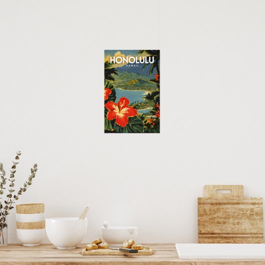 Honolulu Nostalgic Poster (Keuken)