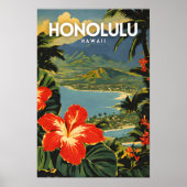 Honolulu Nostalgic Poster (Voorkant)