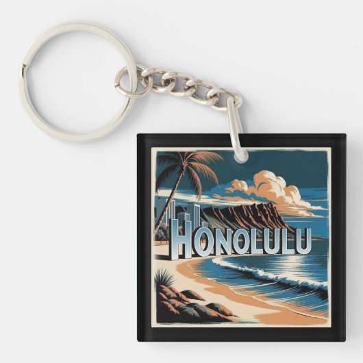 Honolulu O’aho Hawaii Sleutelhanger (voorkant)
