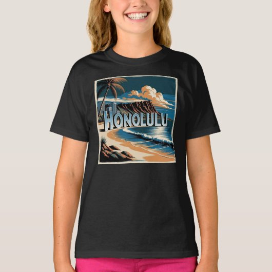 Honolulu O’aho Hawaii T-shirt (Voorkant)