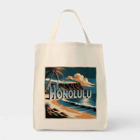 Honolulu O’aho Hawaii Tote Bag (Voorkant)