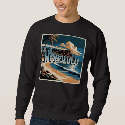 Honolulu O'ahu Hawaï Trui (Voorkant)