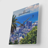 Honolulu, Oahu, Hawaï Vierkante Klok (Hoek)