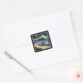 Honolulu O'ahu Hawaï Vierkante Sticker (Envelop)