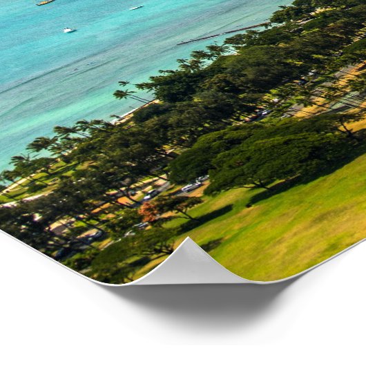 Honolulu, Oahu Poster (Hoek)