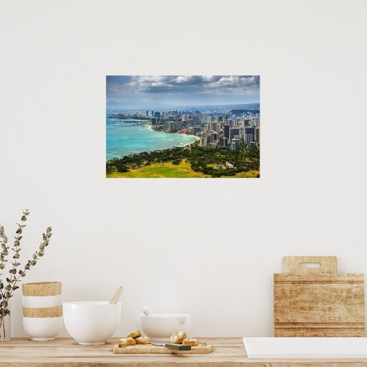 Honolulu, Oahu Poster (Keuken)