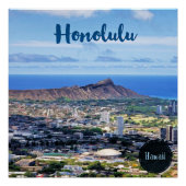 Honolulu reisposter perfect poster (Voorkant)