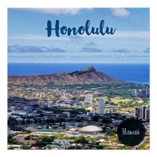 Honolulu reisposter perfect poster
