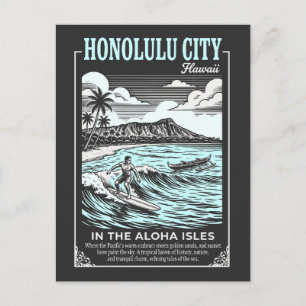 Honolulu Stad Hawaï In De Aloha-eilanden Briefkaart