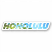 Honolulu Sticker (Voorkant)