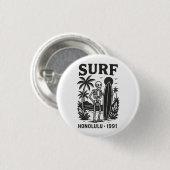 Honolulu-Surf Ronde Button 3,2 Cm (Voorkant /achterkant)