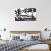 Honolulu, Uitzicht Hawaii van de Bondsdag en Post  Canvas Afdruk (Insitu (Slaapkamer))