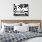 Honolulu, Uitzicht Hawaii van de Bondsdag en Post Canvas Afdruk (Insitu (Slaapkamer))