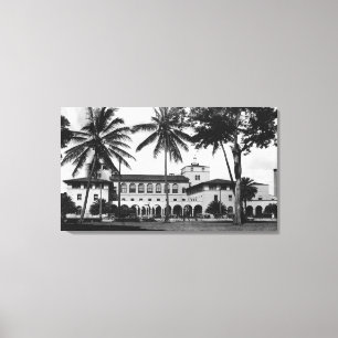 Honolulu, Uitzicht Hawaii van de Bondsdag en Post  Canvas Afdruk