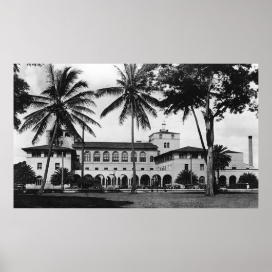 Honolulu, Uitzicht Hawaii van de Bondsdag en Post Poster (Voorkant)