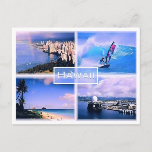 Honolulu uitzicht - The Perouse - Lanikai Beach Oa Briefkaart (Voorkant)