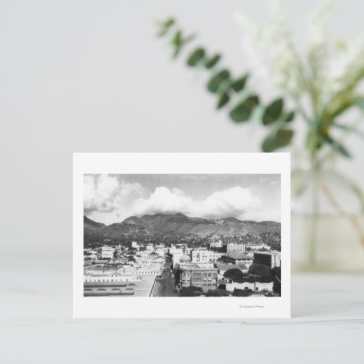 Honolulu, Uitzicht van de stad Hawaii uit de Aloha Briefkaart (Staand voorkant)