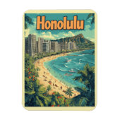 Honolulu - Urban Hawaii Beach Magneet (Verticaal)