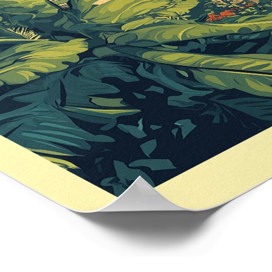 Honolulu - Urban Hawaii Beach Poster (Hoek)