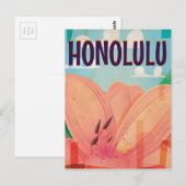 honolulu Vintage Reisposter Briefkaart (Voorkant / Achterkant)