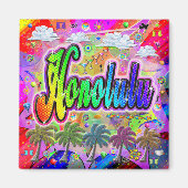 Honolulu Vista Express-magneet Magneet (Voorkant)