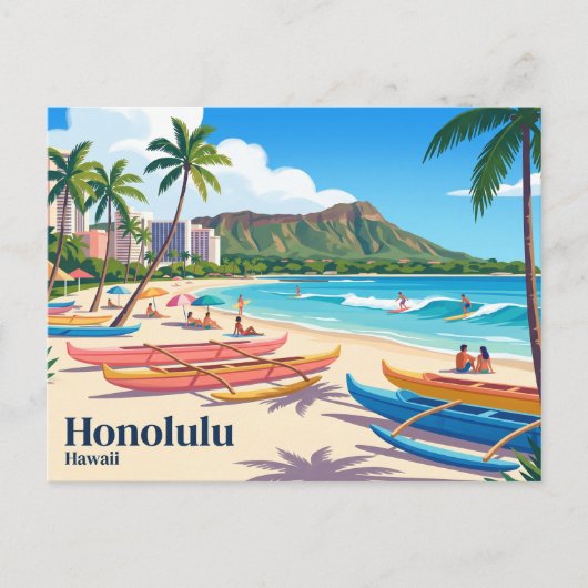 Honolulu VS Briefkaart (Voorkant)